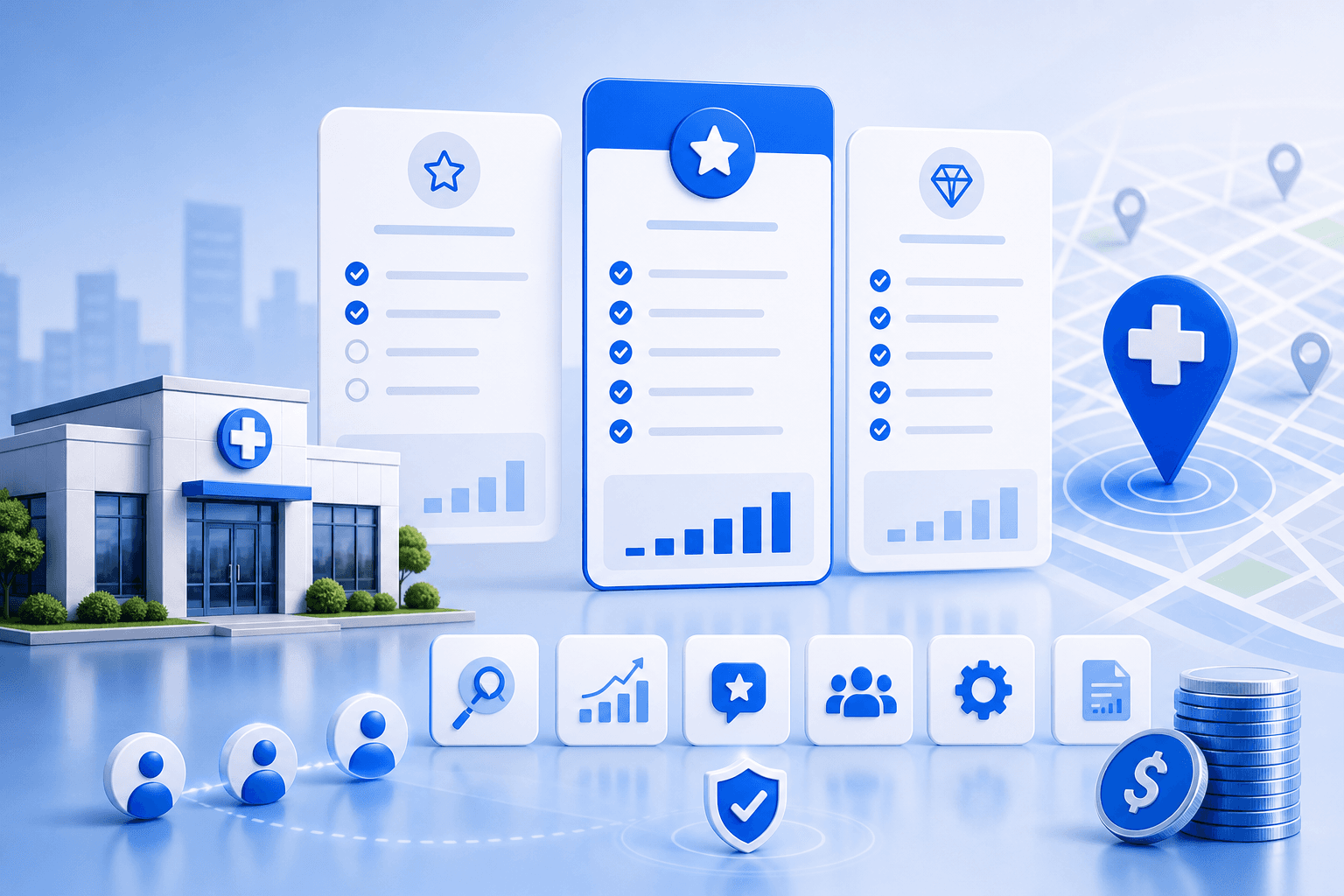 Curex Marketing featured image for Medical SEO Pricing What Clinics Should Expect to Pay showing clinic SEO package tiers, workflow support, and value comparison cues