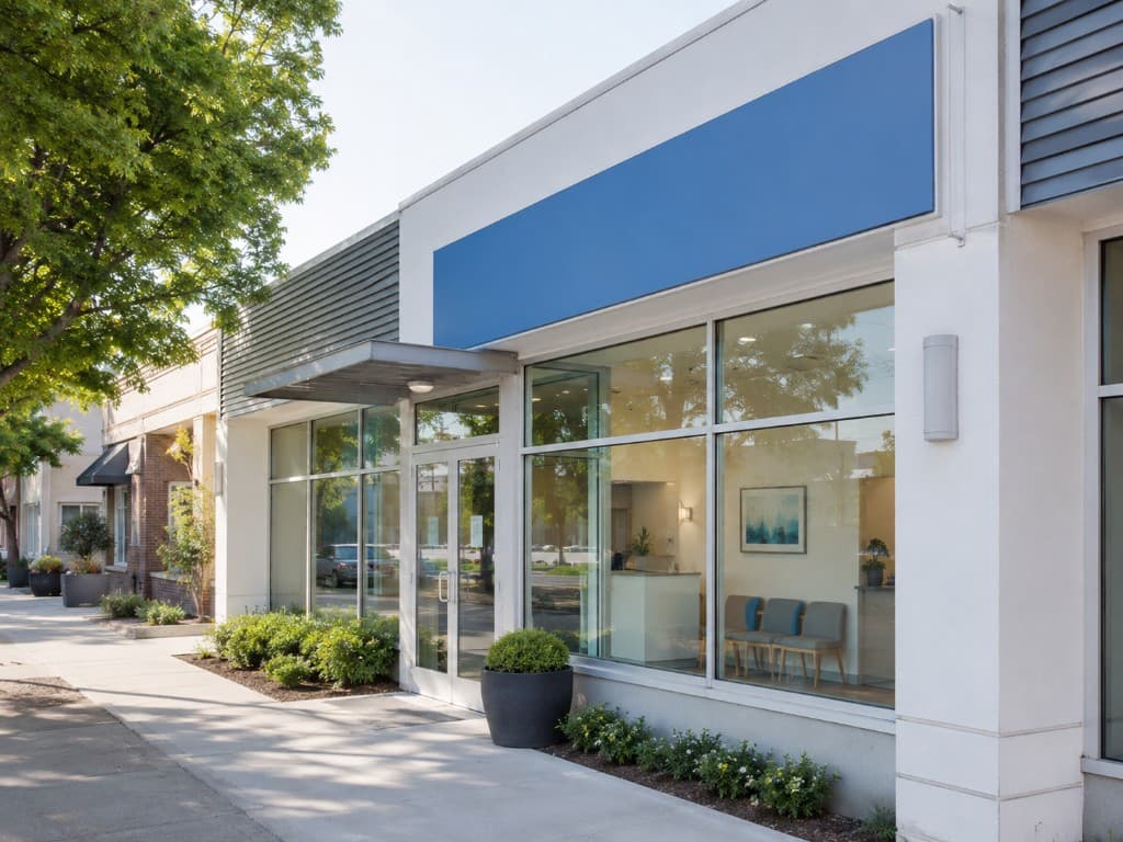 Modern single-location medical clinic storefront
